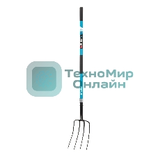 Вилы Palisad LUXE 4-х рогие,сенные, кованые, 210х310х1510 мм, фибергласовый черенок, ПВХ накладка