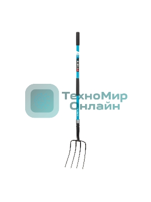 Вилы Palisad LUXE 4-х рогие,сенные, кованые, 210х310х1510 мм, фибергласовый черенок, ПВХ накладка