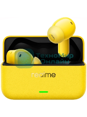 Наушники TWS Realme Buds T500 Pro желтый, внутриканальные, Bluetooth, активное шумоподавление, до 56 ч