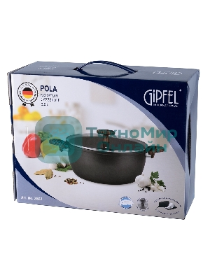 Кастрюля POLA 20х9,5см/2,3 л из прессованного алюминия