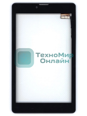 Сенсорное стекло (тачскрин) для Irbis TZ730, черное с рамкой