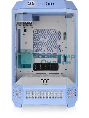 Компьютерный корпус Thermaltake The Tower 300 Hydrangea голубой без БП miniITX 8x120мм 6x140мм 2xUSB 3.0 audio bott PSU