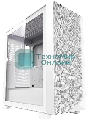 Компьютерный корпус PCCooler C3D510 WH ARGb, Tempered Glass Full Tower, White, TG, 0.7 SPCC, 3x120мм ARGb E-ATX, ATX, mATX, mITX 170/390/410мм 2x2.5