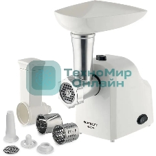 Мясорубка электрическая Scarlett SC-MG45M20 белый, 1800 Вт, 2.0 кг/мин, реверс, защита от перегрузки, насадки - 6