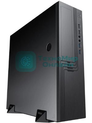 Компьютерный корпус Slim Case Powerman EL555 черный PM-300ATX 2хUSB 3.0+2хUSB 2.0,HD,Audio mATX, miniATX