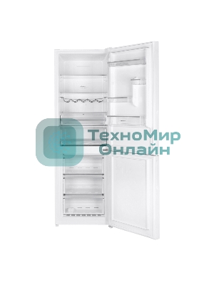 Холодильник Maunfeld MFF185NFW Matt Inverter белый двухкамерный 240/100 л морозилка снизу, No Frost