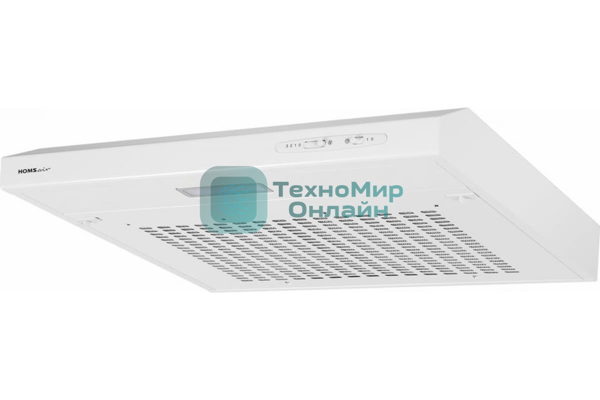 Вытяжка подвесная HOMSair Horizontal 60 белый, 60 см, 420 куб. м/ч, 45 дБ