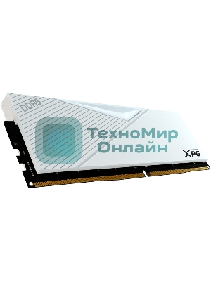 Оперативная память XPG Lancer, DDR5, 64GB (2x32GB), 6000MHz, CL30, DIMM, с радиаторами, белый