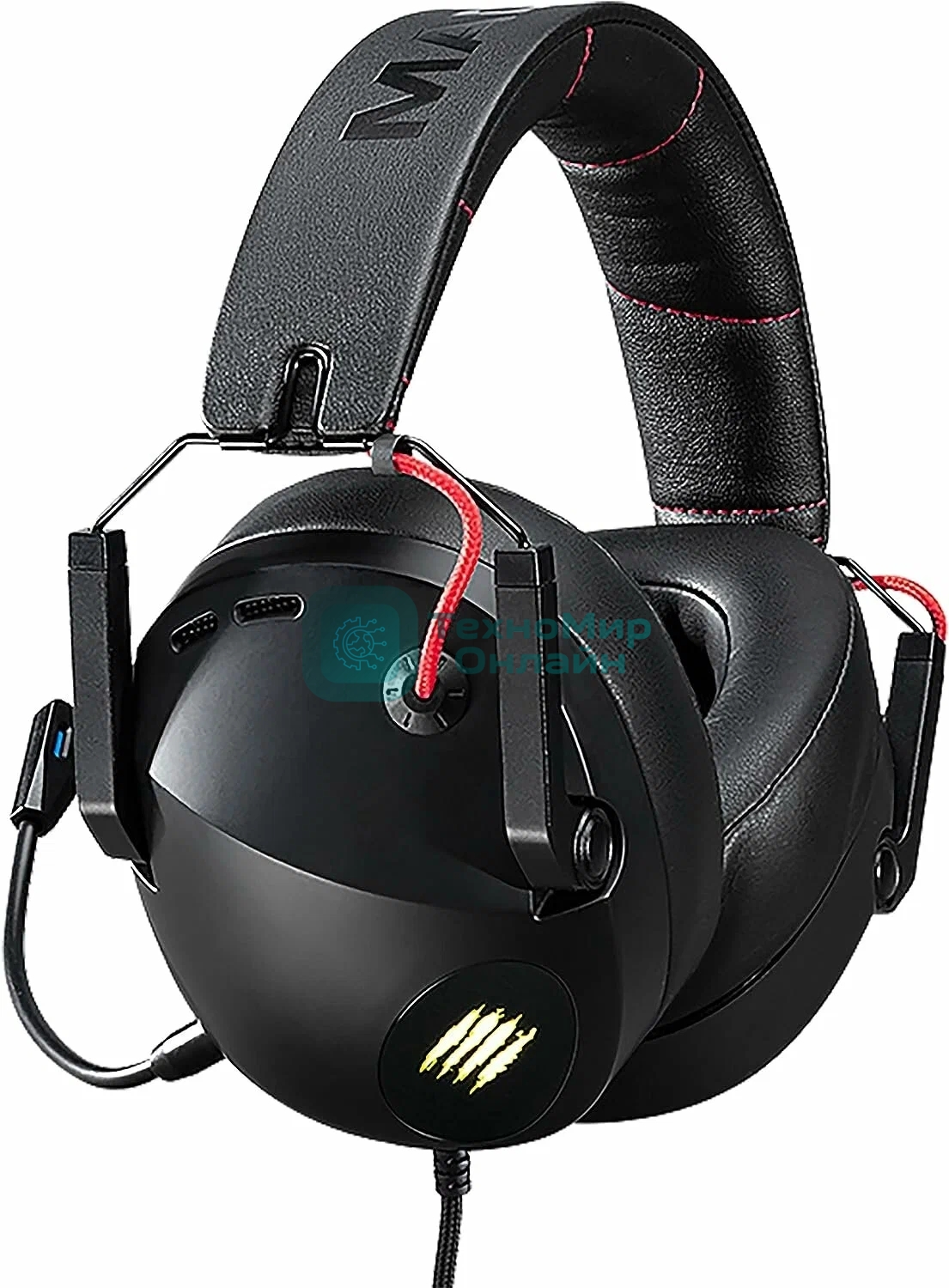Гарнитура проводная игровая Mad Catz P.I.L.O.T. 5 черные (7.1, USB, RGB подсветка, 50 мм)