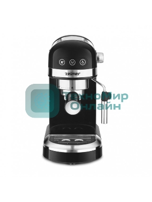 Кофеварка рожковая Zelmer EXPRESSO ZCM7295 черный, исп. кофе - молотый/чалды, 1.4 л, 1350 Вт, 20 бар