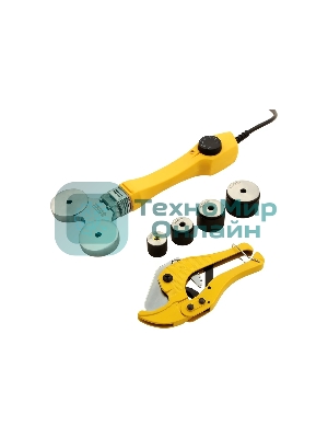 Аппарат для сварки пластиковых труб Denzel DWP-750 750Вт 260-300 град компл. насадок 20-40мм