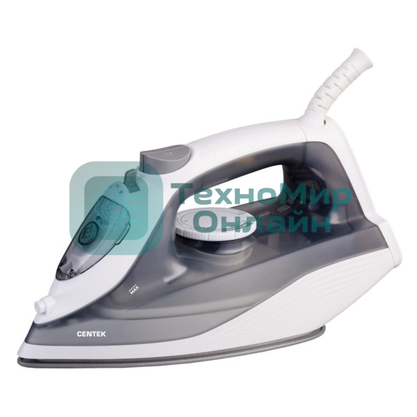 Утюг Centek CT-2321 серый, 2200 Вт, 30 г/мин, 110 г/мин, 210 мл