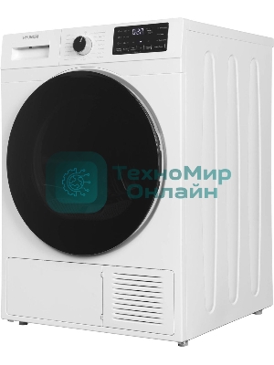 Сушильная машина Hyundai DFE9412 белый, 10 кг, сушка - конденсационная, программ - 14, 60 x 85 x 62 см