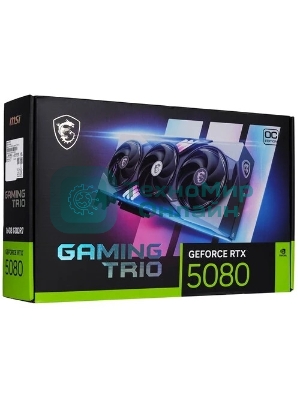 Видеокарта MSI NVIDIA GeForce RTX 5080 16Gb PCI-E 256bit GDDR7 2700/30000 HDMIx1 DPx3 HDCP Ret