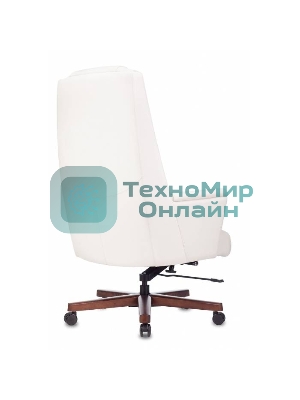 Кресло Бюрократ DUKE белый, кожа