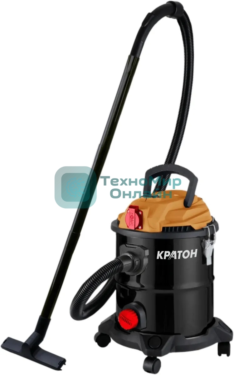 Строительный пылесос Кратон VC-20/1200 1200Вт (уборка: сухая/влажная) черный