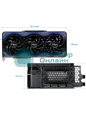 Видеокарта Palit PCI-E RTX 5090 GAMEROCK OC NVIDIA GeForce RTX 5090 32Gb 512bit GDDR7 2295/30000 HDMIx1 DPx3 HDCP Ret