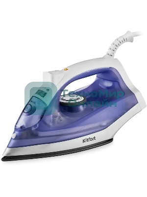 Утюг Kitfort KT-2603 1300 Вт белый/фиолетовый