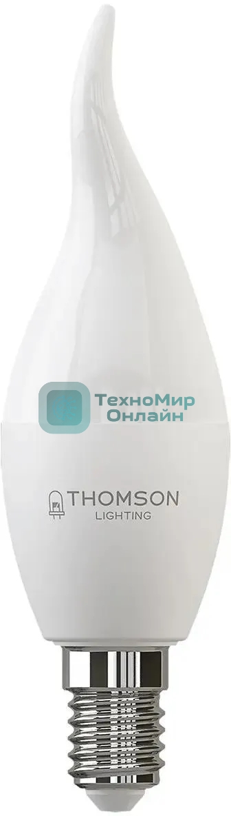 Лампа cветодиодная LED Thomson TH-B2026 E14, свеча на ветру, 6Вт, 4000К, белый нейтральный