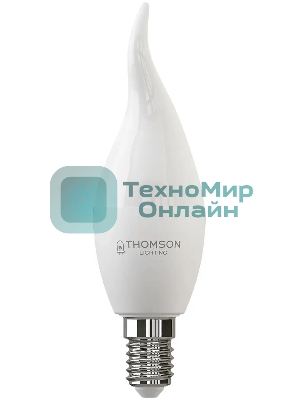 Лампа cветодиодная LED Thomson TH-B2026 E14, свеча на ветру, 6Вт, 4000К, белый нейтральный