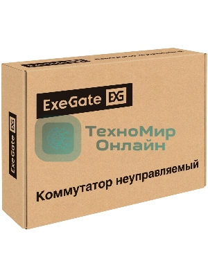 Коммутатор ExeGate EDES-1024D, 24×100 Мбит/с, неуправляемый