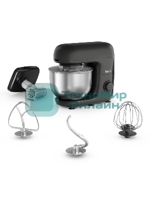 Кухонная машина Tefal Bake Essential QB161H38, черный/серебристый