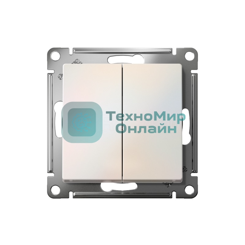 Механизм выключателя 2-кл. AtlasDesign (сх.5) 10АХ жемчуг SchE ATN000451