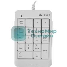 Числовой блок проводной A4Tech Fstyler FK13P, USB, белый