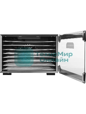 Сушилка для овощей и фруктов Kitfort КТ-1922 8под. 800Вт нержавеющая сталь