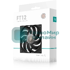 Вентилятор для корпуса DEEPCOOL FT12 черный, 120 мм, 2150 об/мин, 32 дБ, 4 pin