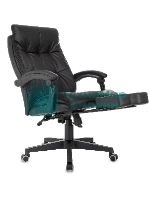 Кресло Бюрократ CH-824MSG-BF черный, экокожа