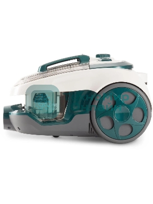 Пылесос Hyundai HYV-C3500 белый/бирюзовый, 380/2220 Вт, уборка сухая, пылесборник контейнер 2.5 л