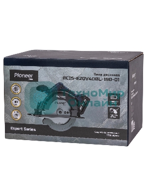 Пила дисковая PIONEER BCIS-E20V40BL-190-01 черный, синий