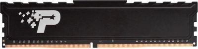 Оперативная память Patriot Signature Premium, DDR4, 16GB (1x16GB), 3200 MHz, CL22, с радиатором, чёрный