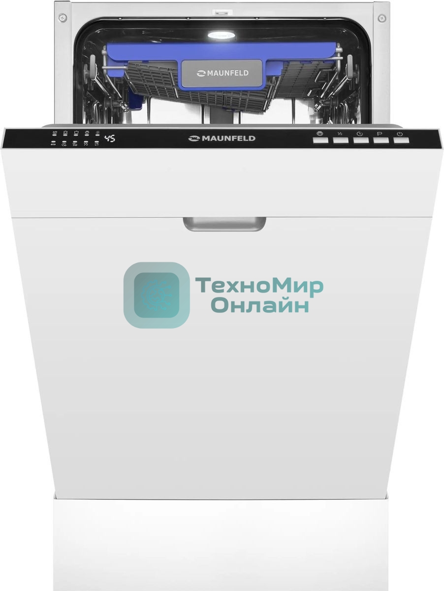 Встраиваемая посудомоечная машина Maunfeld MLP45230, белый, 44.8 см, 10 компл., 47 дБ, класс A++