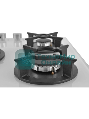 Варочная панель газ ZUGEL ZGH452W, белая