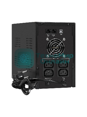 Источник бесперебойного питания ExeGate EX292608RUS SpecialPro UNB-2000.LED.AVR.4C13.RJ.USB 2000VA/1200W, LED, AVR,4*C13, RJ45/11,USB, металлический корпус, черный