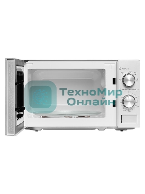 Микроволновая печь BBK 20MWS-764M/S серебристый, 20 л, 700 Вт, переключатели - поворотный механизм