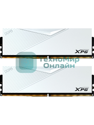 Оперативная память XPG Lancer, DDR5, 64GB (2x32GB), 6000MHz, CL30, DIMM, с радиаторами, белый