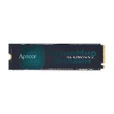 Накопитель SSD Apacer AS2280Q4X, 512Gb, M.2 2280, PCIe 4.0 x4, NVMe, R/W 4500/2500, с радиатором