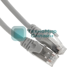 Патч-корд Premier PP6-2M 10000Gbит/с FTP 4 пары cat.6 CCA molded 2м серый RJ-45 (m)-RJ-45 (m)