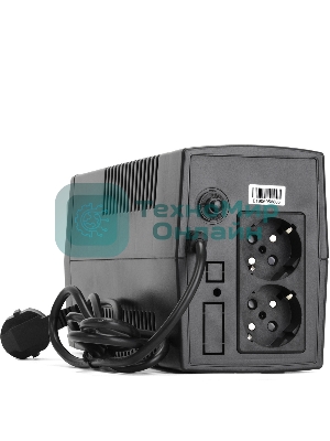 Источник бесперебойного питания Crown CMU-650X (650ВА/360 Вт; 2хEURO резервным питанием и фильтрацией; 12V/7AH х 1; пластик)