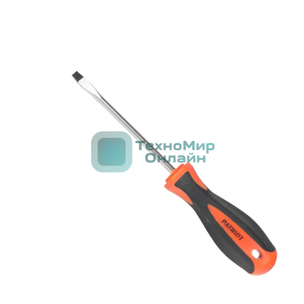 Отвертка Patriot SL5x100, CR-V, магнитная, двухкомпонентная рукоятка