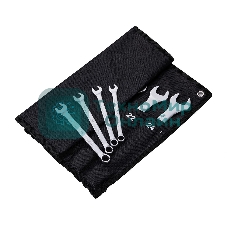 Набор комбинированных гаечных ключей 14 шт Deli DL130014A Спецификация: 6,7,8,9,10,11,12,13,14,15,17,19,22,24 мм. Матовая хромированная поверхность. Тканевая упаковка.