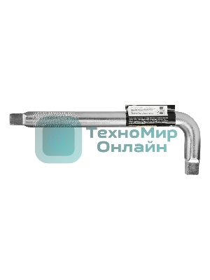 Вороток Г-образный Denzel 300x100 мм, квадрат 3/4