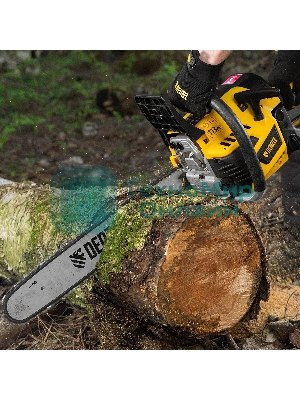 Пила цепная бензиновая Denzel DS-5820, шина 50 см, 58см3, 3,6 л.с., шаг 0,325, паз 1,5 мм, 76 зв