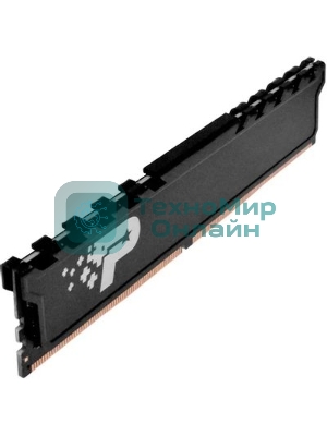 Оперативная память Patriot Signature Premium, DDR4, 16GB (1x16GB), 3200 MHz, CL22, с радиатором, чёрный