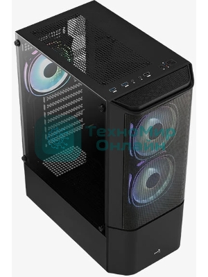 Корпус ATX Aerocool/Formula Quantum Mesh-G-BK-v3 4710562758580 черный, без БП, USB 3.0, 2*USB 2.0, HD Audio