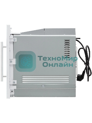 Встраиваемая микроволновая печь Krona RIFLESSO 60 WH V2 белое стекло, 25 л, 900 Вт, переключатели - сенсор
