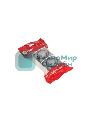 Розетка EKF EQR16-129-30-54-T PROxima Владивосток 2-местная 16А с заземлением с прозрачной крышкой IP54